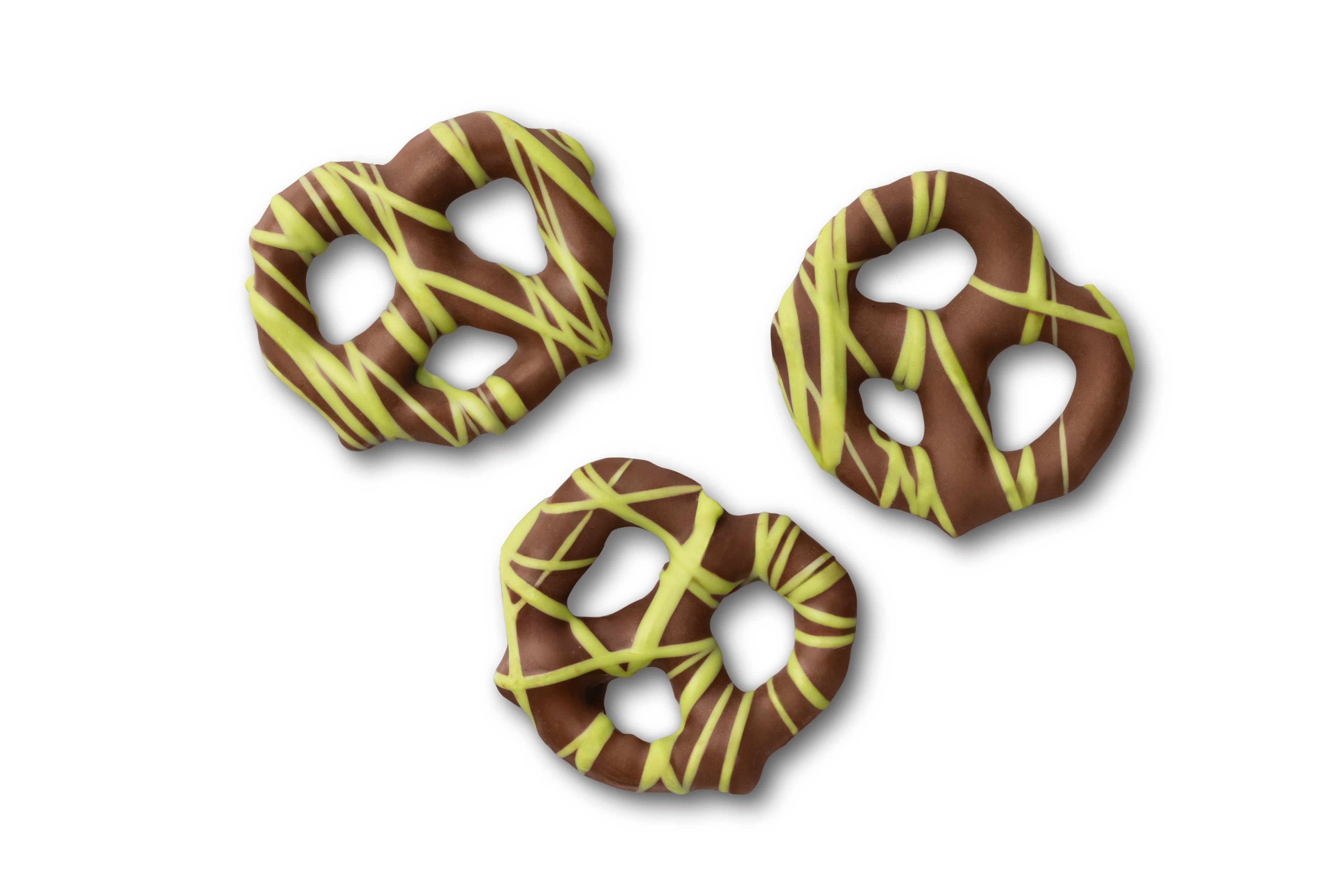Milk Chocolatey Mini Pretzels with Pistachio Flavored Drizzle A4