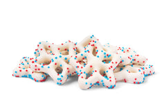 Red, White, & Blue Yogurt Star Pretzels Y0